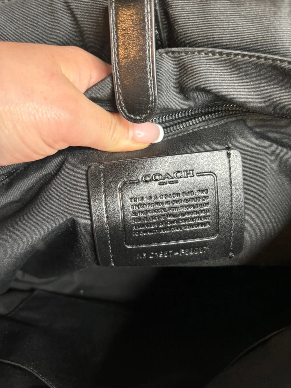 Coach Houston Messenger Leather Laptop Bag Black